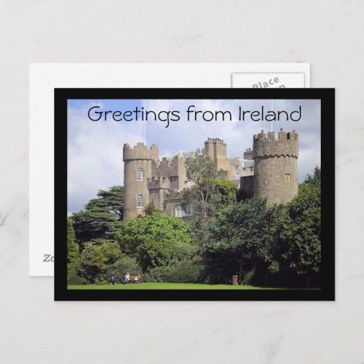 Groeten uit Ierland briefkaart (Voorkant / Achterkant)