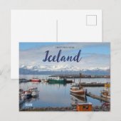 Groeten uit IJsland Ansichtkaart Husavik Briefkaart (Voorkant / Achterkant)