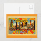 Groeten uit Illinois Briefkaart (Voorkant / Achterkant)
