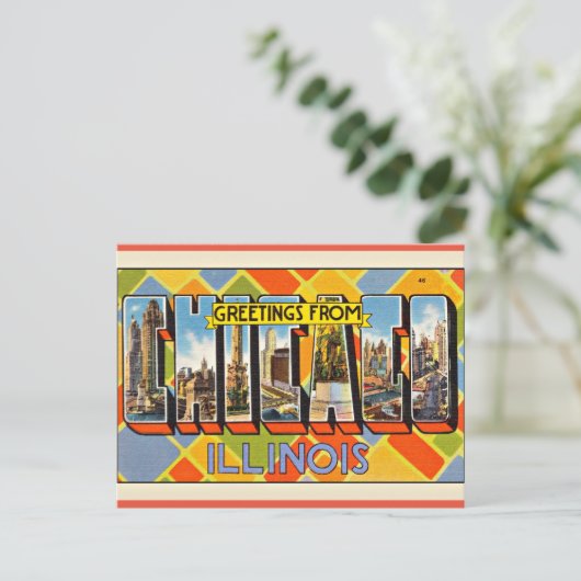 Groeten uit Illinois Briefkaart (Staand voorkant)