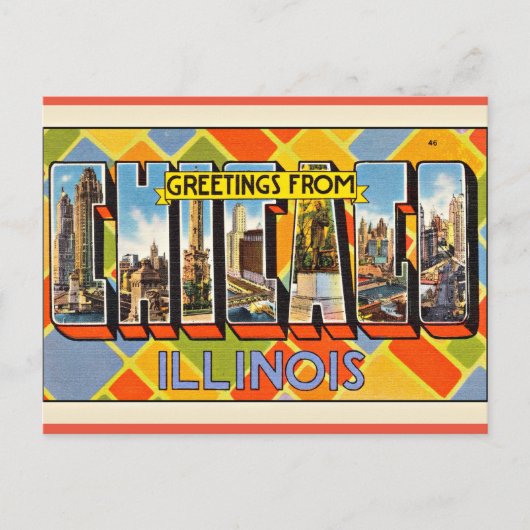 Groeten uit Illinois Briefkaart (Voorkant)