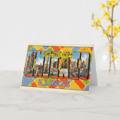 Groeten uit Illinois Kaart (Gele Bloem)