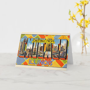 Groeten uit Illinois Kaart
