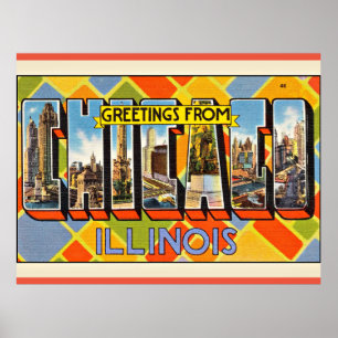 Groeten uit Illinois Poster