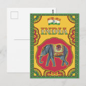 Groeten uit India Briefkaart (Voorkant / Achterkant)