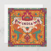 Groeten uit India Feestdagenkaart (Voorkant / Achterkant)