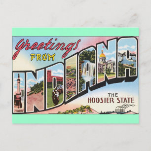 Groeten uit Indiana! Briefkaart