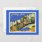 Groeten uit Indiana Briefkaart (Voorkant / Achterkant)