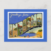 Groeten uit Indiana Briefkaart (Voorkant)