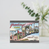 Groeten uit Indiana de Hosier State,  Briefkaart (Staand voorkant)