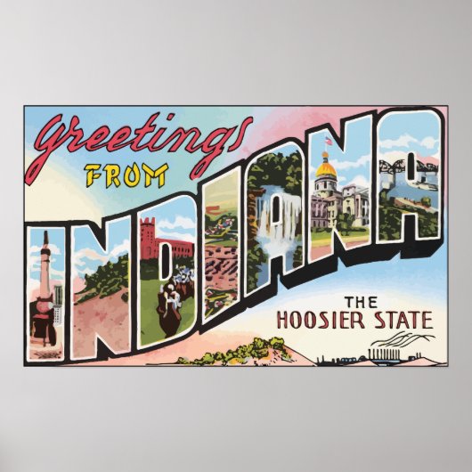Groeten uit Indiana de Hosier State,  Poster (Voorkant)