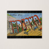 Groeten uit Indiana Retro Puzzle Legpuzzel (Horizontaal)