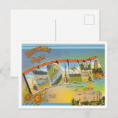 Groeten uit Indiana Vintage Travel Briefkaart (Voorkant / Achterkant)