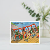 Groeten uit Indiana Vintage Travel Briefkaart (Staand voorkant)