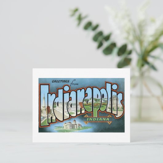 Groeten uit Indianapolis Briefkaart (Staand voorkant)