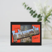 Groeten uit Indianapolis Indiana Briefkaart (Staand voorkant)