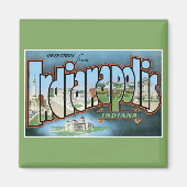 Groeten uit Indianapolis Indiana!  Magneet (Voorkant)