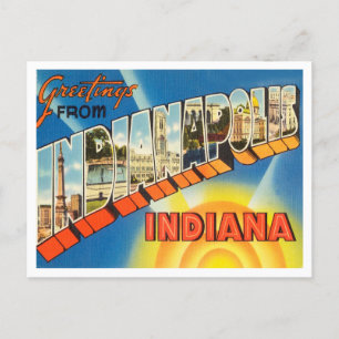 Groeten uit Indianapolis, Indiana Travel Briefkaart