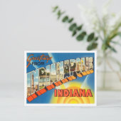 Groeten uit Indianapolis, Indiana Travel Briefkaart (Staand voorkant)