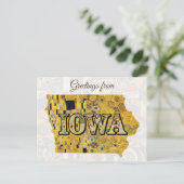 Groeten uit Iowa Briefkaart (Staand voorkant)