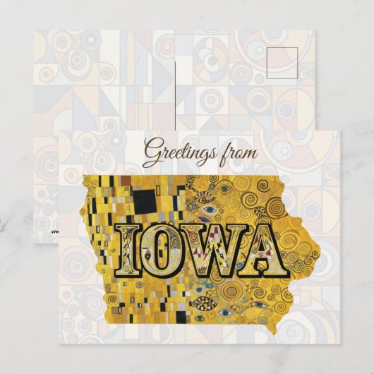 Groeten uit Iowa Briefkaart (Voorkant / Achterkant)