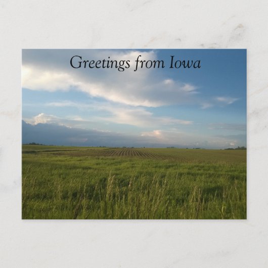 Groeten uit Iowa briefkaart (Voorkant)