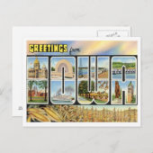 Groeten uit Iowa Briefkaart (Voorkant / Achterkant)