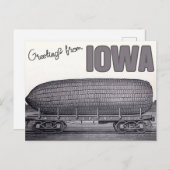 Groeten uit Iowa -  reizen Briefkaart (Voorkant / Achterkant)