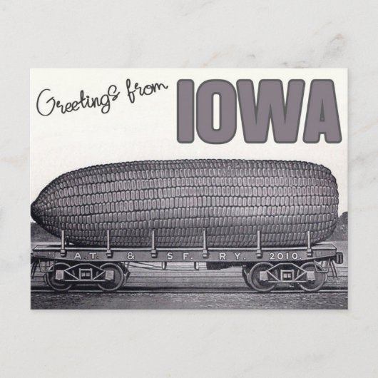 Groeten uit Iowa -  reizen Briefkaart (Voorkant)
