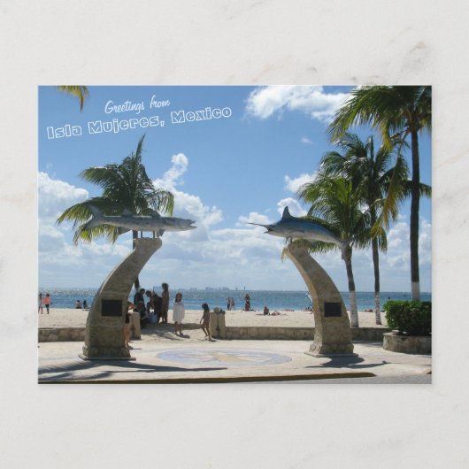 Groeten uit Isla Mujeres, Mexico Briefkaart (Voorkant)