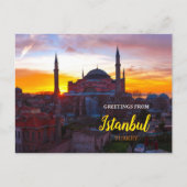 Groeten uit Istanboel Turkije Briefkaart (Voorkant)