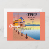 Groeten uit Istanbul Turkije Briefkaart (Voorkant / Achterkant)