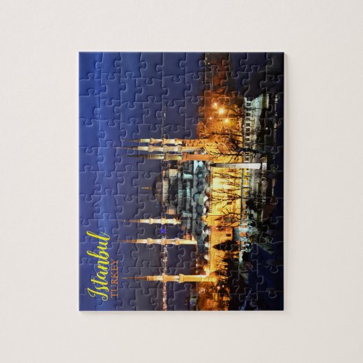 Groeten uit Istanbul Turkije Legpuzzel (Verticaal)