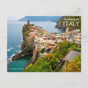 Groeten uit Italië Ansichtkaart Cinque Terre Briefkaart