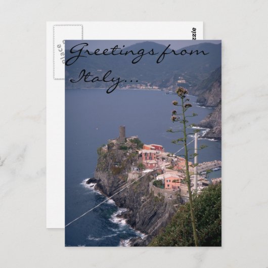 Groeten uit Italië... Briefkaart (Voorkant / Achterkant)