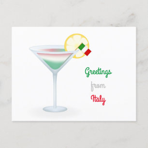 Groeten uit Italië Cocktail Holiday Briefkaart