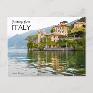 Groeten uit Italië Meer van Como Ansichtkaart Briefkaart