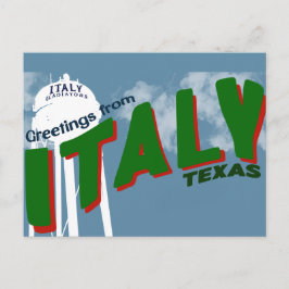 Groeten uit Italië (Texas) Briefkaart