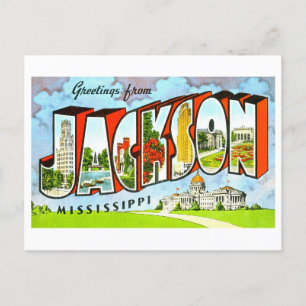  groeten uit Jackson, Mississippi, Briefkaart