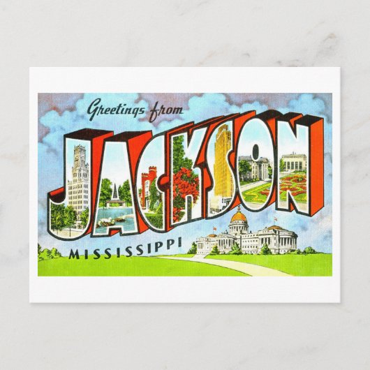  groeten uit Jackson, Mississippi, Briefkaart (Voorkant)