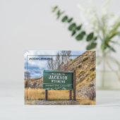 Groeten uit Jackson, Wyoming Briefkaart (Staand voorkant)