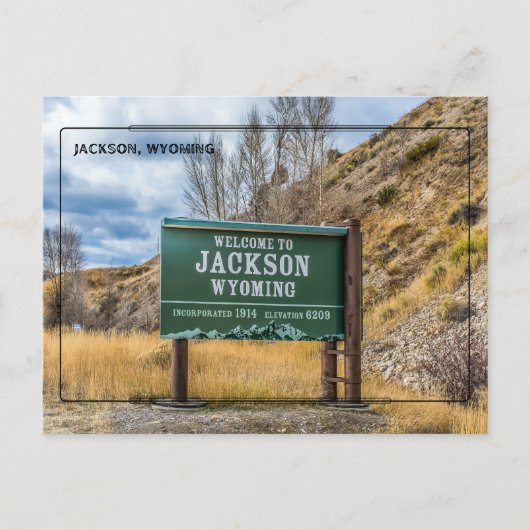 Groeten uit Jackson, Wyoming Briefkaart (Voorkant)