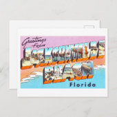  groeten uit Jacksonville Beach, Florida Briefkaart (Voorkant / Achterkant)