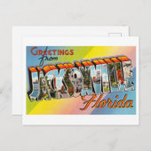  groeten uit Jacksonville, Florida Briefkaart (Voorkant / Achterkant)