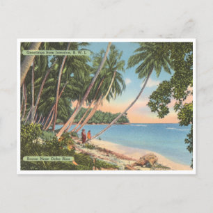 Groeten uit Jamaica Beach Scene Briefkaart