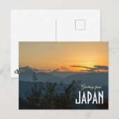 Groeten uit Japan Mount Fuji Briefkaart (Voorkant / Achterkant)
