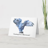 "Groeten uit je stad" Snowy Owl Wenskaart Kaart (Voorkant)