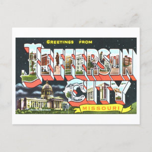  groeten uit Jefferson City, Missouri, Briefkaart