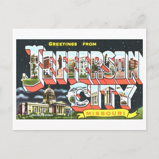  groeten uit Jefferson City, Missouri, Briefkaart (Voorkant)
