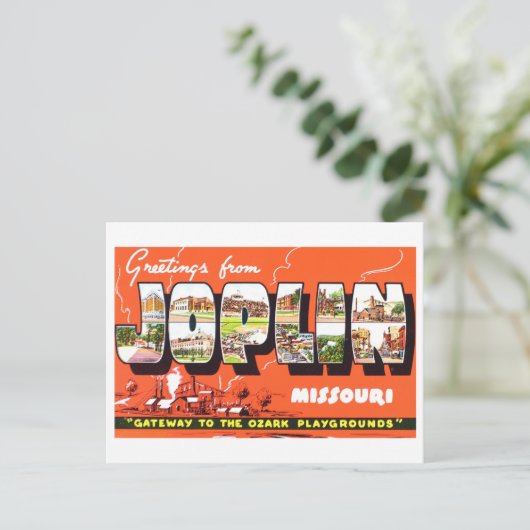 groeten uit Joplin, Missouri, Briefkaart (Staand voorkant)